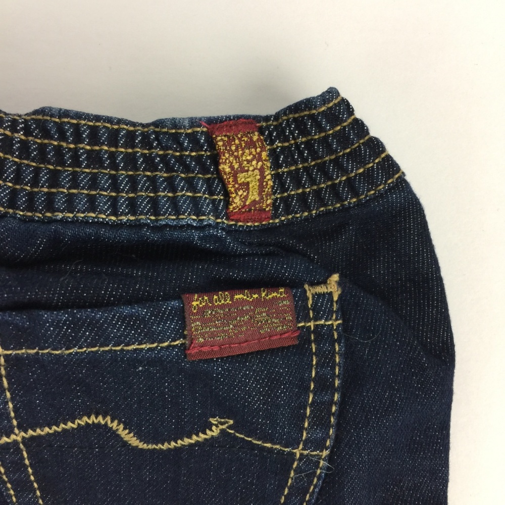 7 For all Mankind Dark Wash Denim INFANT 6-9 month - Picture 3 of 7